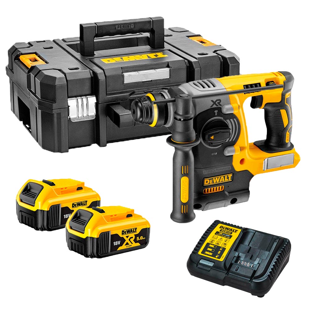 Dewalt DCH273P2 martillo percutor SDS Plus a batería 2x5ah baterías