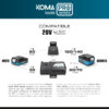 Lijadora a batería tipo mouse 20V Koma Tools Pro Series - Imagen 3