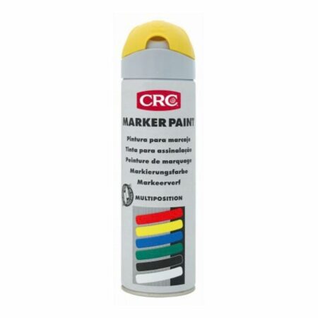 Pintura fluorescente CRC Markerpaint amarillo 500 ml para marcaje sobre asfalto y tierra