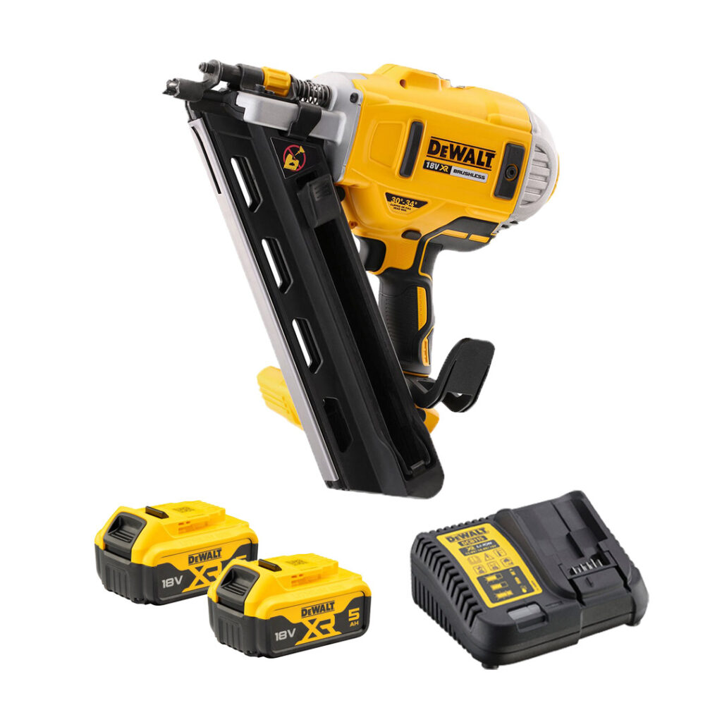 DEWALT DCN890N-XJ DCN890N-XJ-Clavadora De Hormigón Escobillas XR 18V Sin Cargador/batería, 18V, Amarillo/Negro