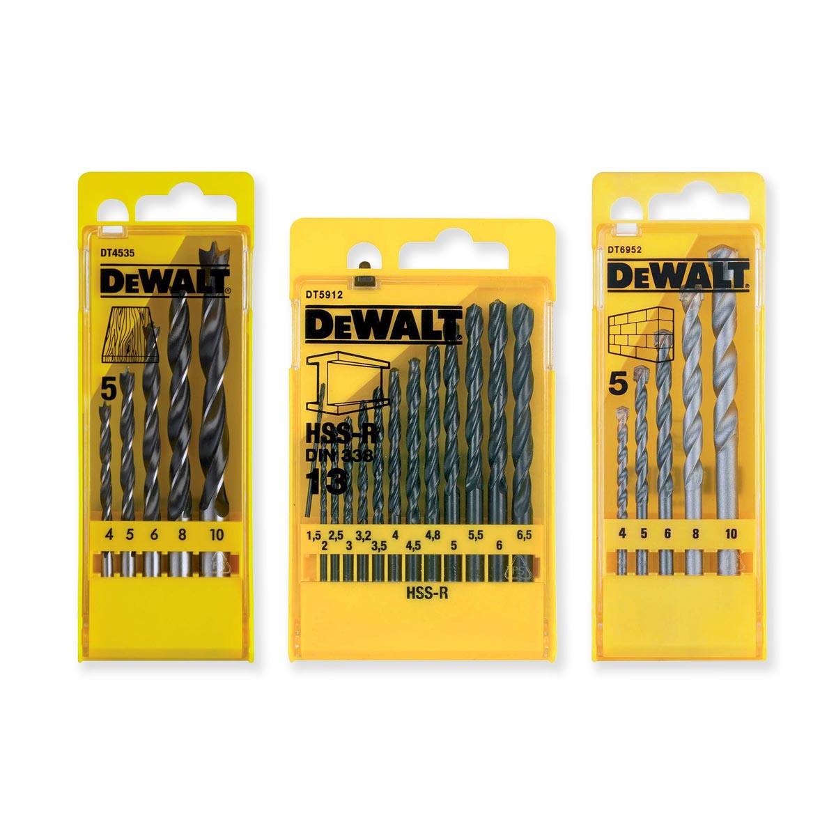 Brocas Dewalt para madera, metal y ladrillo