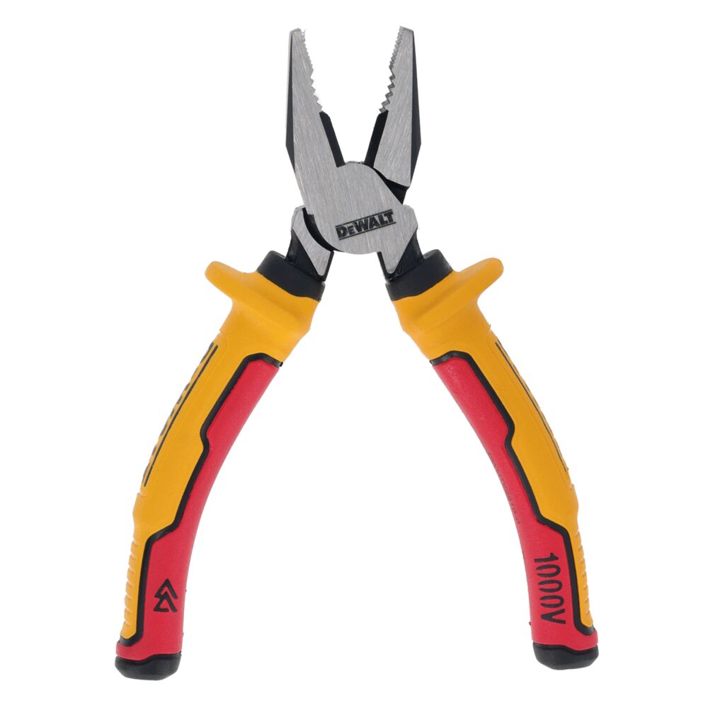 Mordazas de acero Cr-V en alicates VDE DeWalt DWHT82810-0