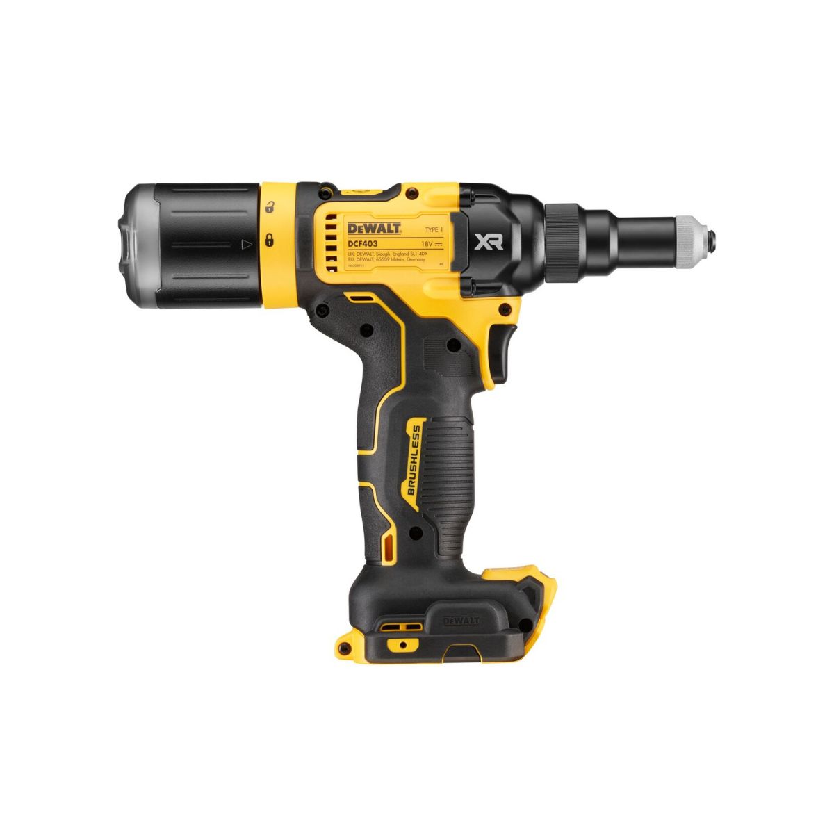 Dewalt remachadora a batería XR 18V 4,8mm DCF403NT - Imagen 3