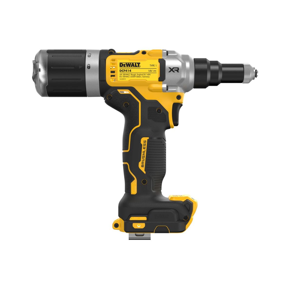 Dewalt remachadora a batería XR 18V 6,4mm DCF414E2GT-QW - Imagen 3