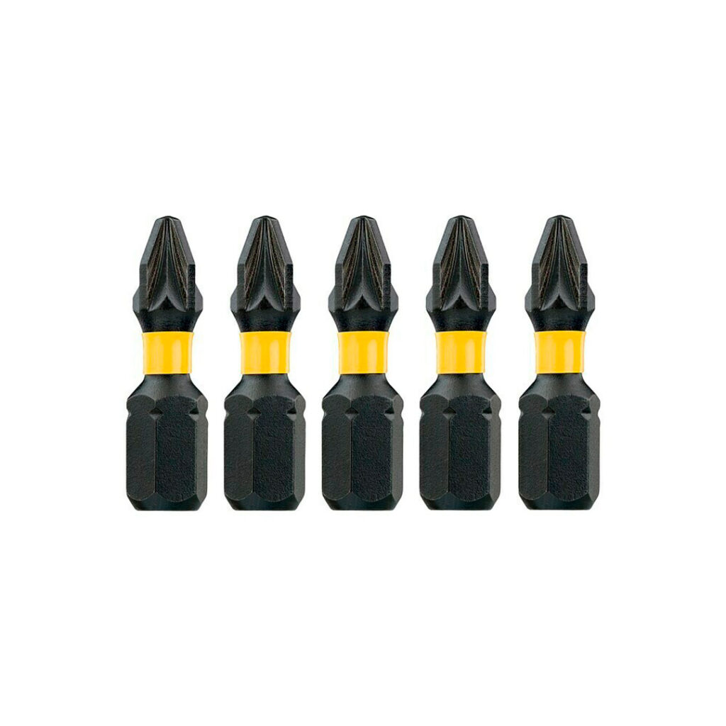 DeWalt DT7383T-QZ – Puntas De Impacto T27 De 25 Mm, Pack De 5, Súper Resistentes Para Atornillar Sin Deslizarte