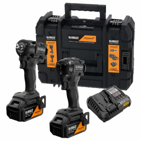 kit Dewalt XR 18V McLaren con dos herramientas impacto