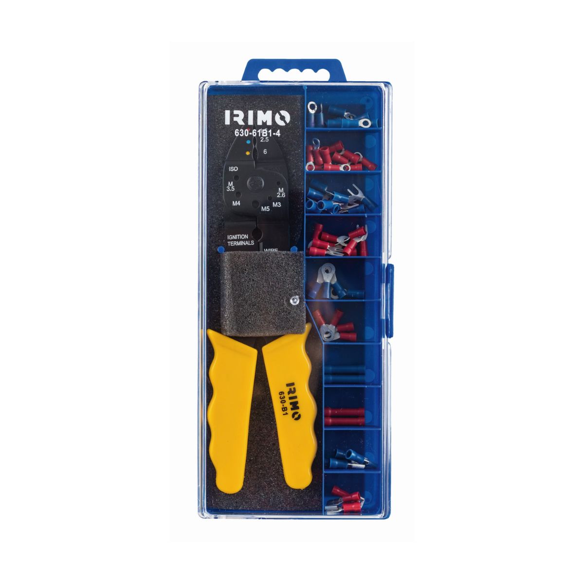 Alicate IRIMO 630-B1-1 para engastado, corte y pelado de conductores