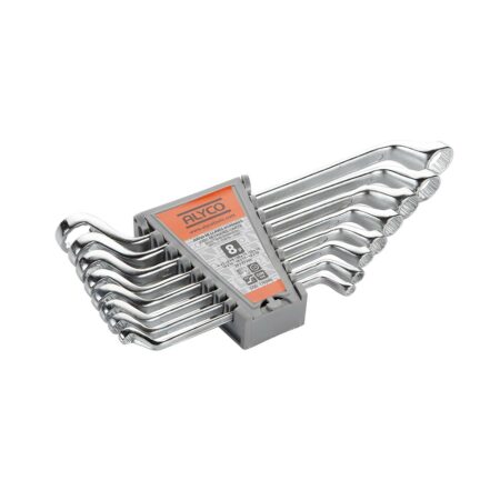 Juego Alyco Orange 170280 de 8 llaves de estrella acodadas en soporte plástico