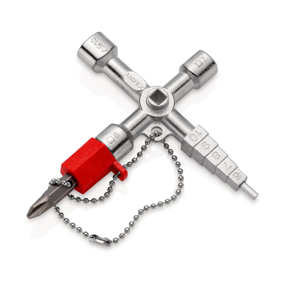 Knipex 00 11 04 Profi-Key con bit reversible plano 1,0 x 7 mm y PH2