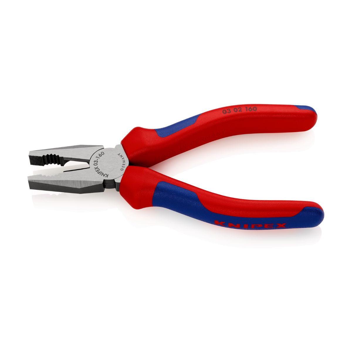 Knipex 03 02 160 alicate universal con mangos bicomponentes de 160 mm
