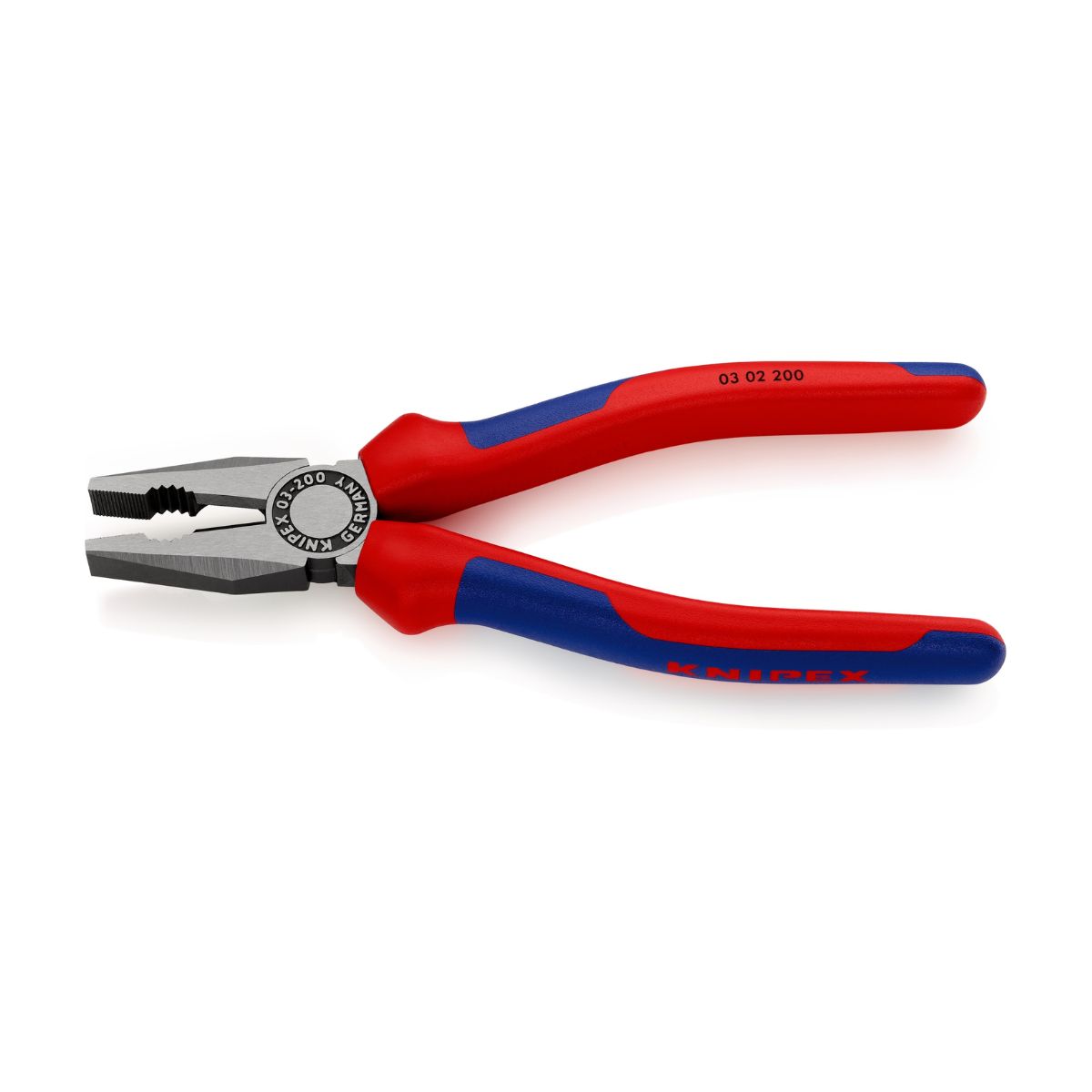 Knipex 03 02 200 alicate universal con mangos bicomponentes de 200 mm