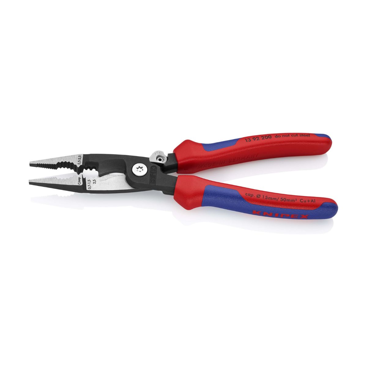 Knipex 13 92 200 alicate multifunción para instaladores de 200 mm