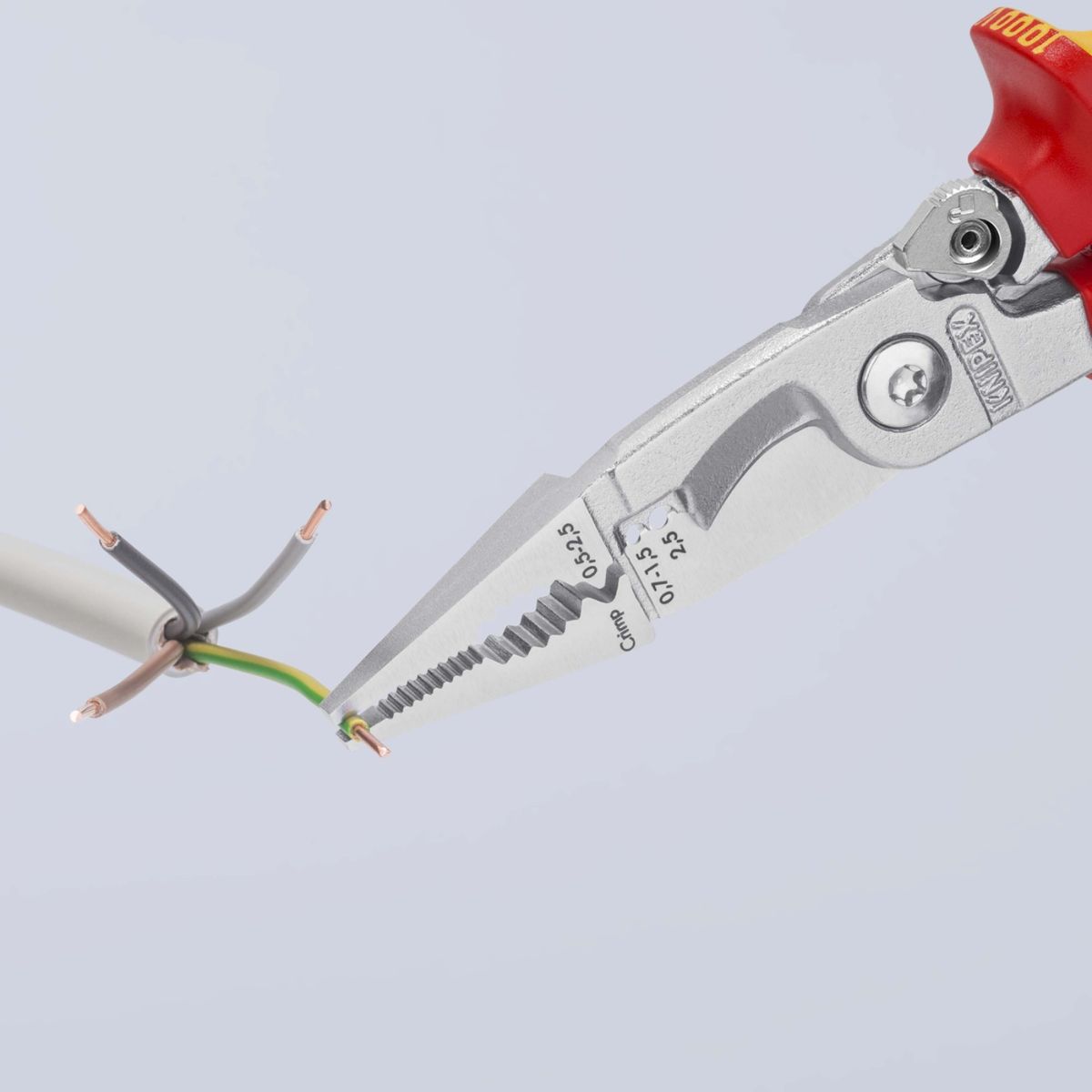 Alicate Knipex 13 96 200 con mangos aislados VDE para 1000 V
