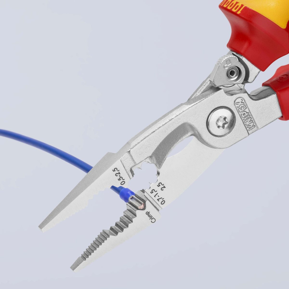 Alicate Knipex 13 96 200 con mangos aislados VDE para 1000 V