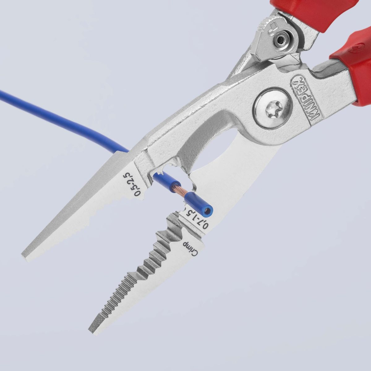 Alicate Knipex 13 96 200 con mangos aislados VDE para 1000 V