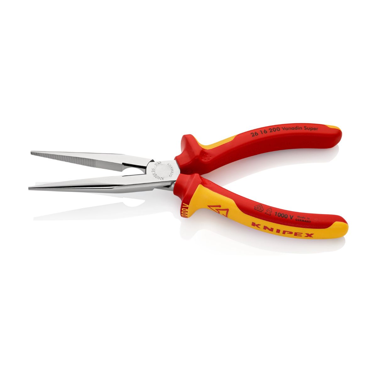 Knipex 26 16 200 con mangos aislados VDE y cabeza cromada