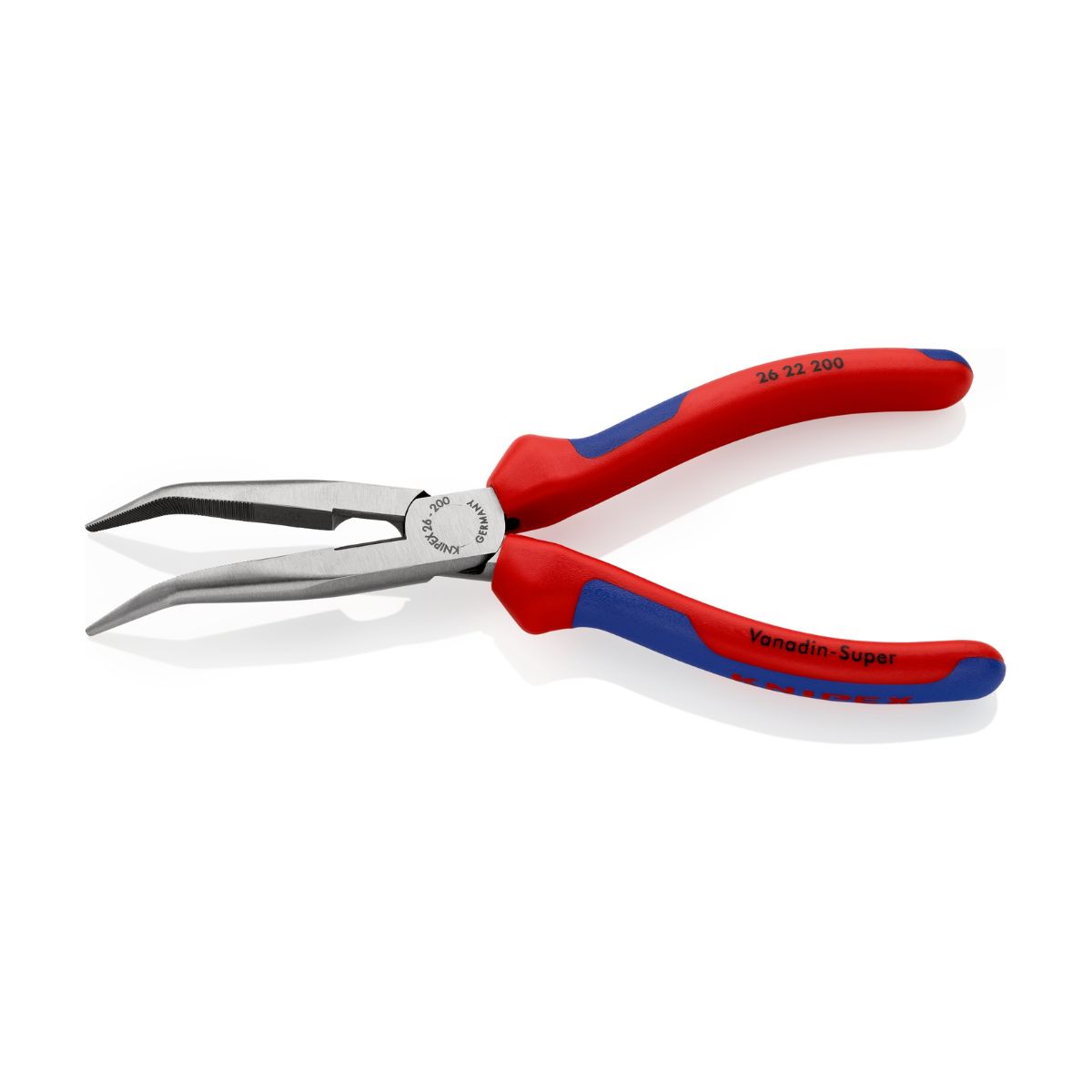 Alicate Knipex 26 22 200 con mordazas largas acodadas a 40 grados