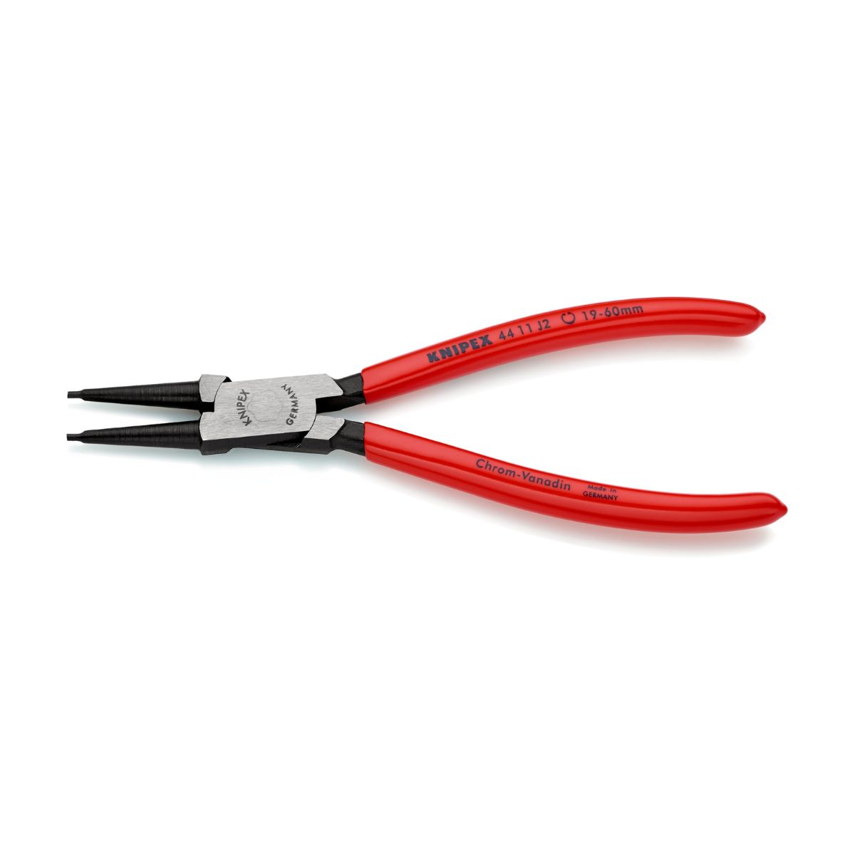 Knipex 44 11 J2 alicate para arandelas interiores recto de 180 mm