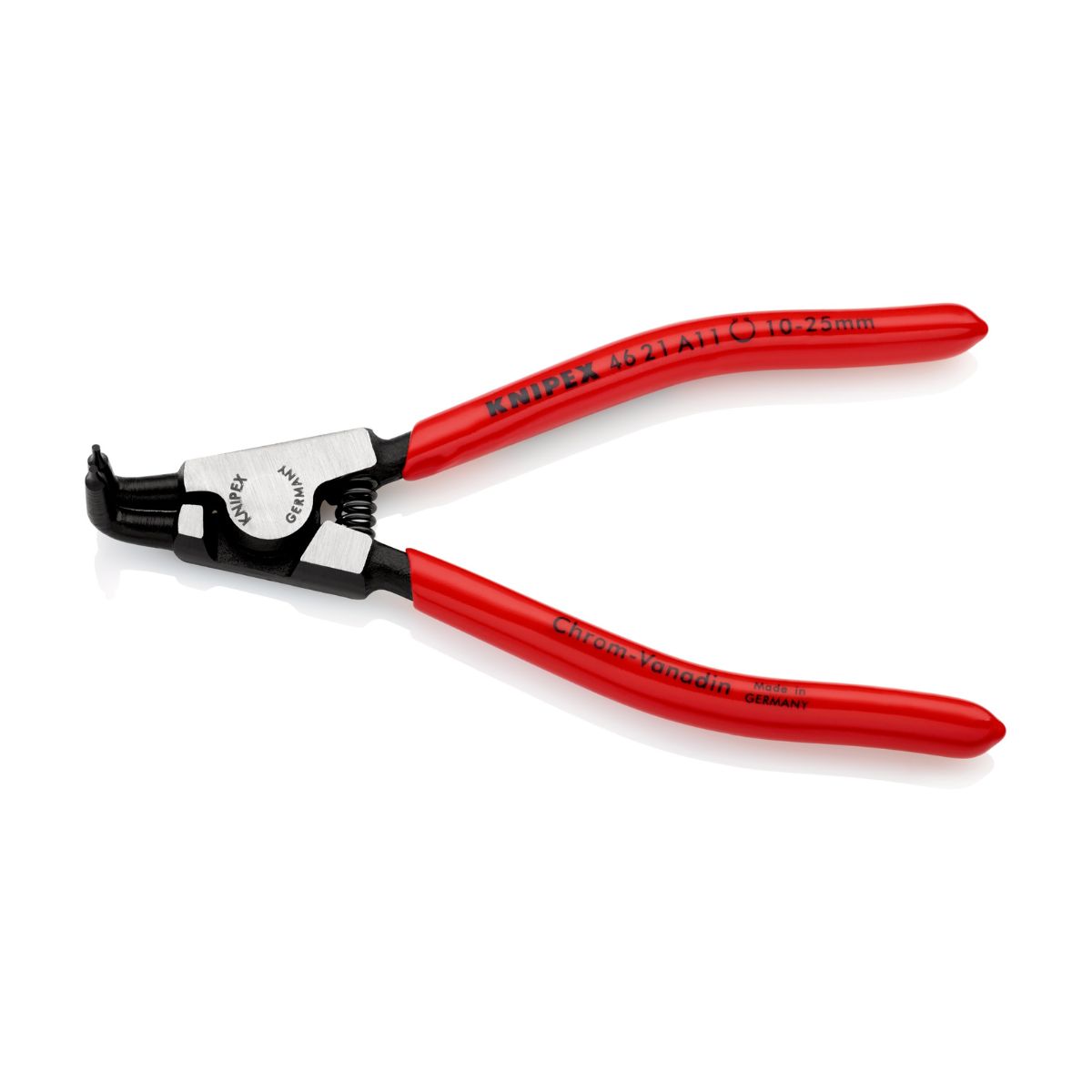 Detalle de las puntas acodadas 90° Knipex 46 21 A11