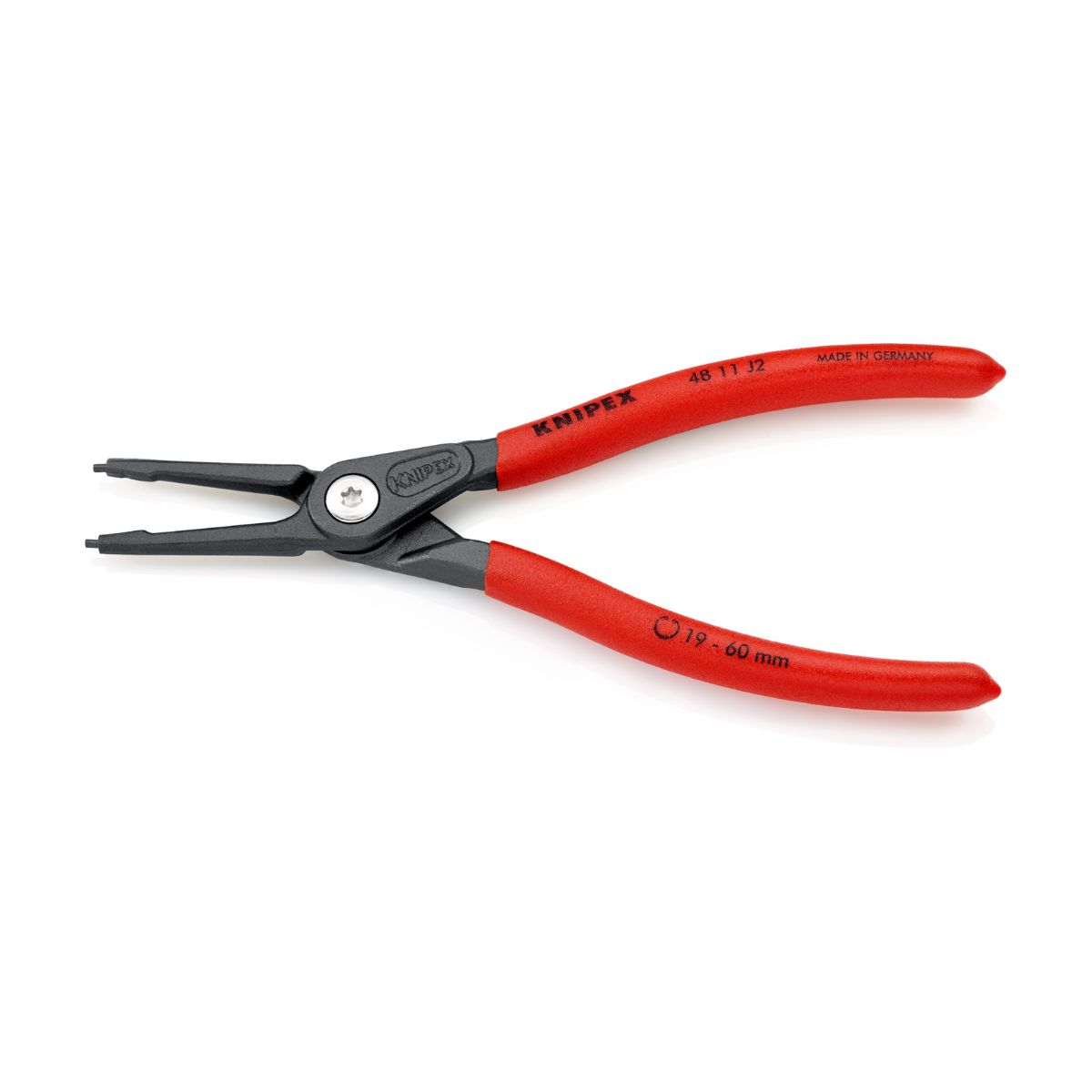 Knipex 48 11 J2 con articulación atornillada y mangos antideslizantes