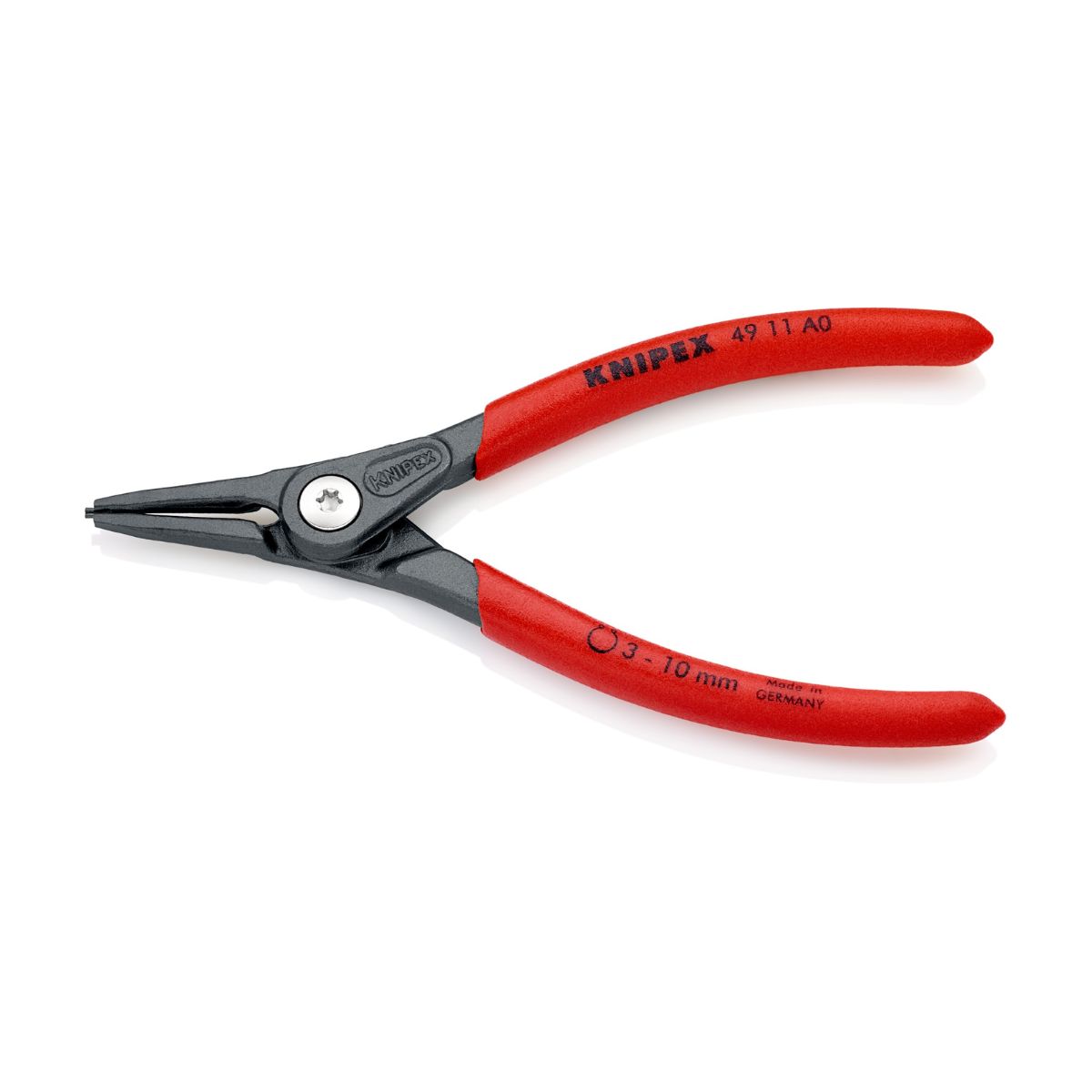 Alicate Knipex 49 11 A0 con puntas rectas de cuerda de piano