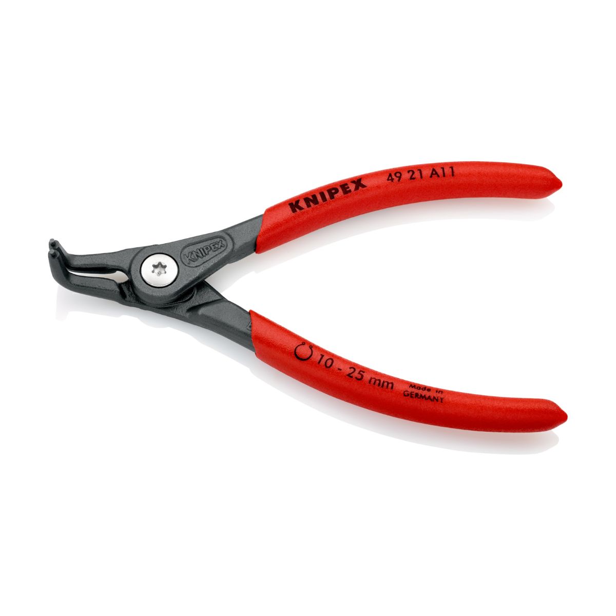 Alicate Knipex 49 21 A11 con puntas de cuerda de piano acodadas a 90 grados