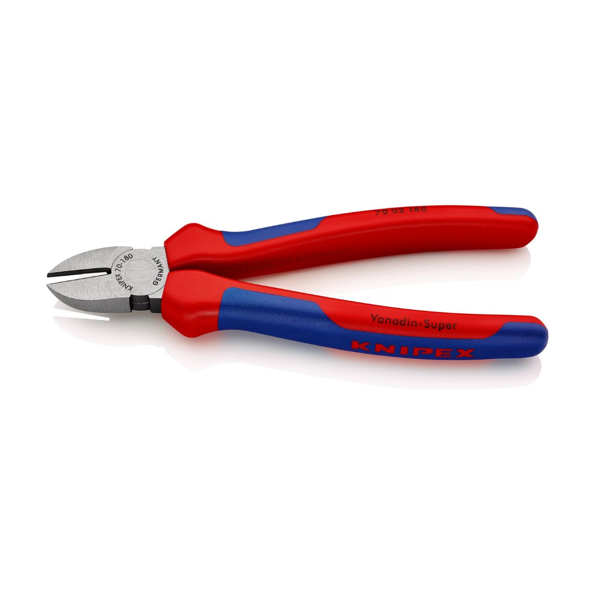 Cabeza estrecha y filos de precisión del alicate Knipex 70 02 180