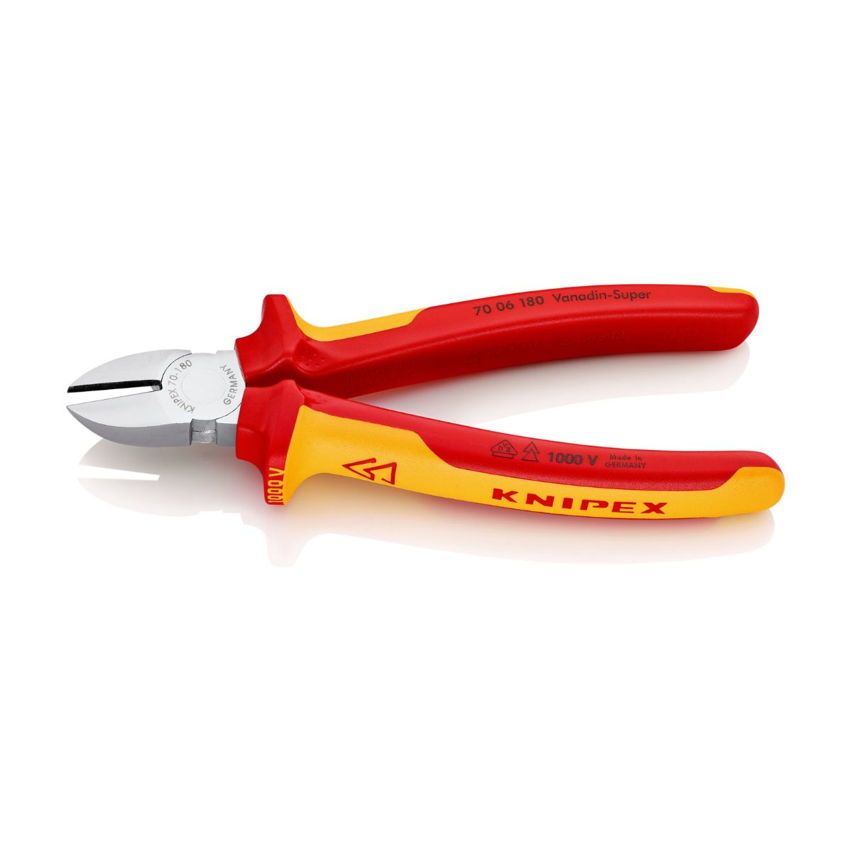 Knipex 70 06 180 alicate de corte diagonal VDE 1000 V de 180 mm
