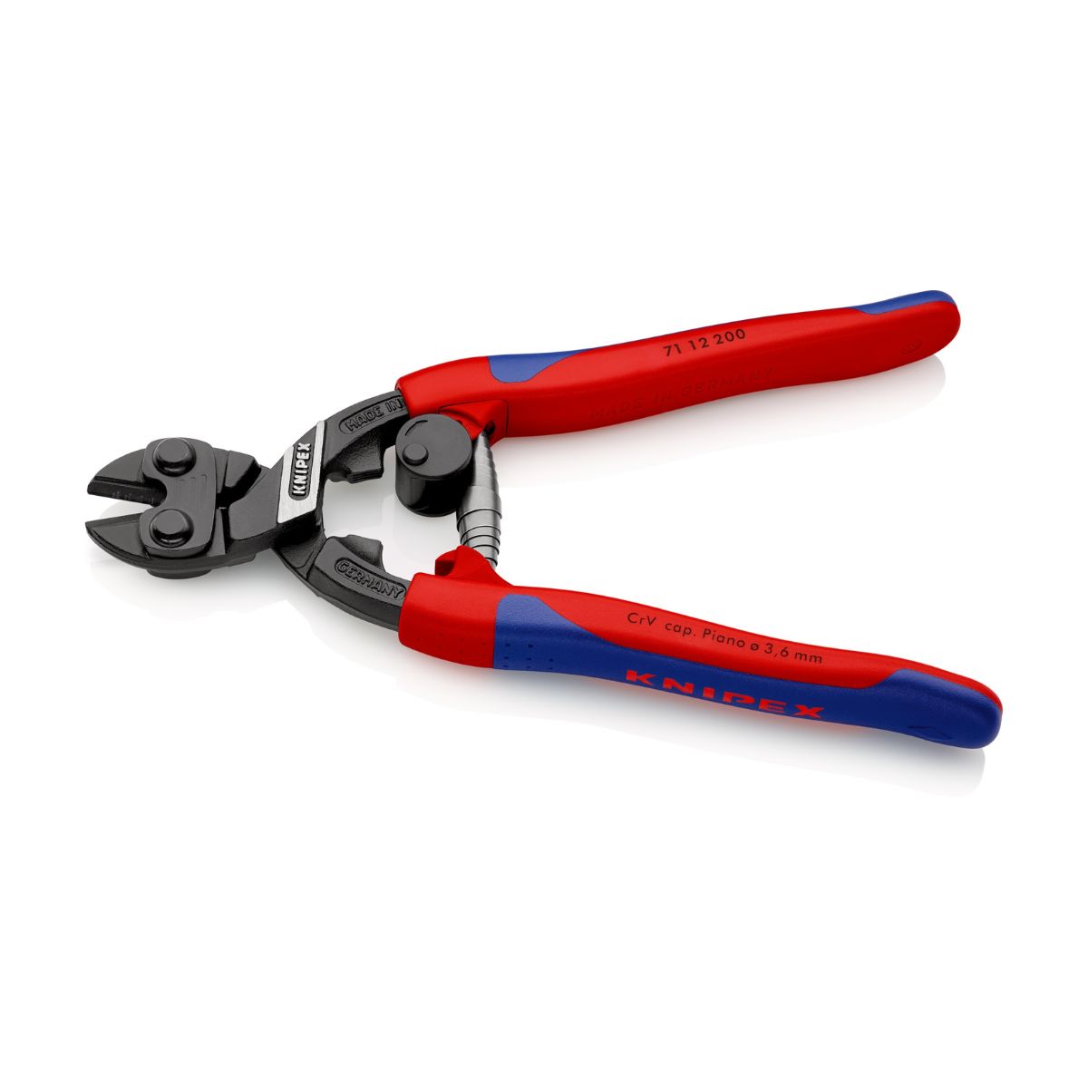 Filos de corte central Knipex 71 12 200 para alambre, bulones, clavos y remaches