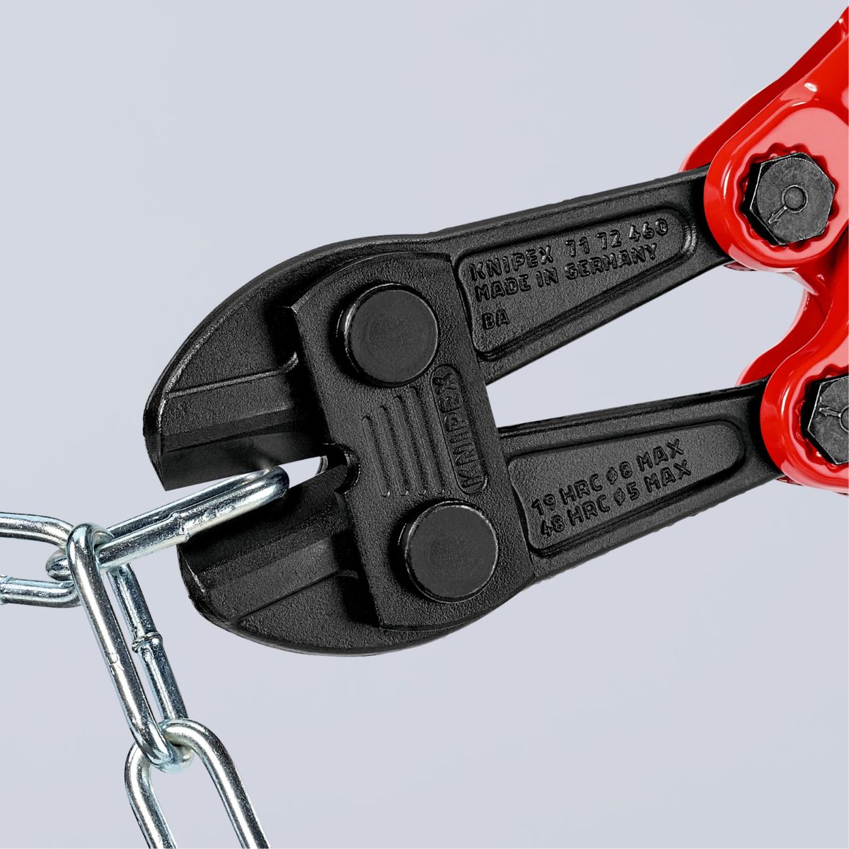 Cortavarillas Knipex 71 72 460 con mangos multicomponentes rojo y azul