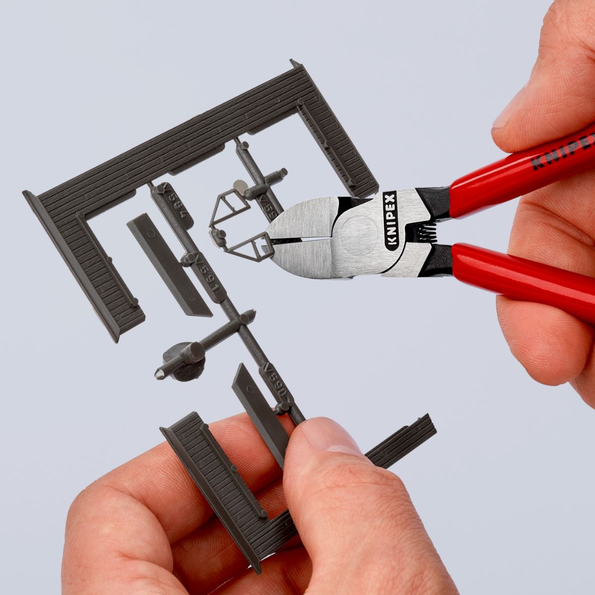 Filo sin bisel Knipex 72 01 180 para corte al ras de plástico
