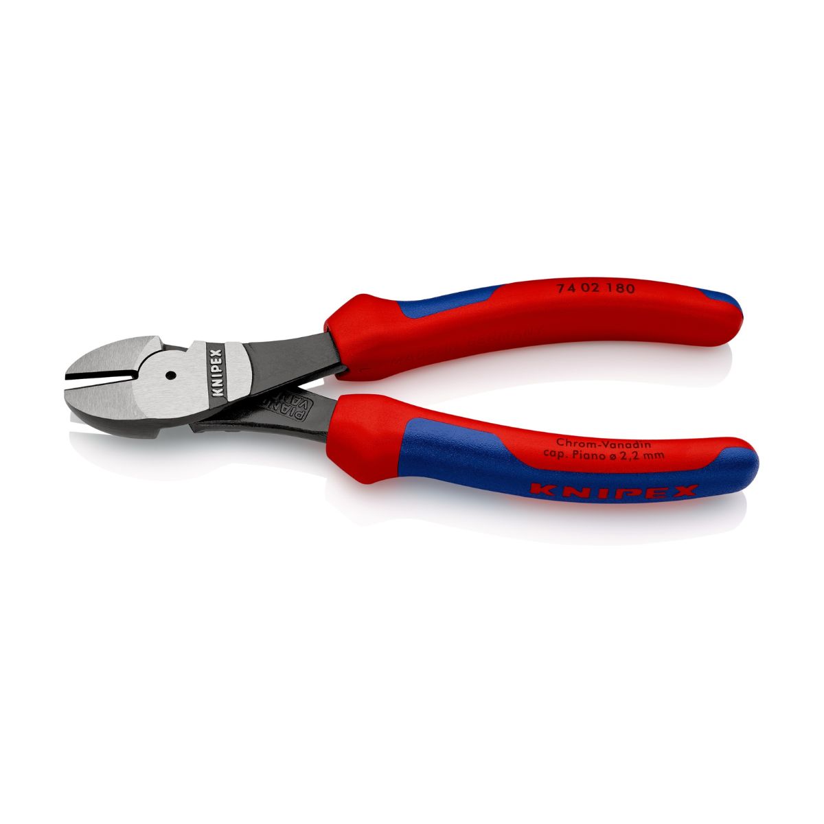 Knipex 74 02 180 alicate de corte diagonal de fuerza de 180 mm