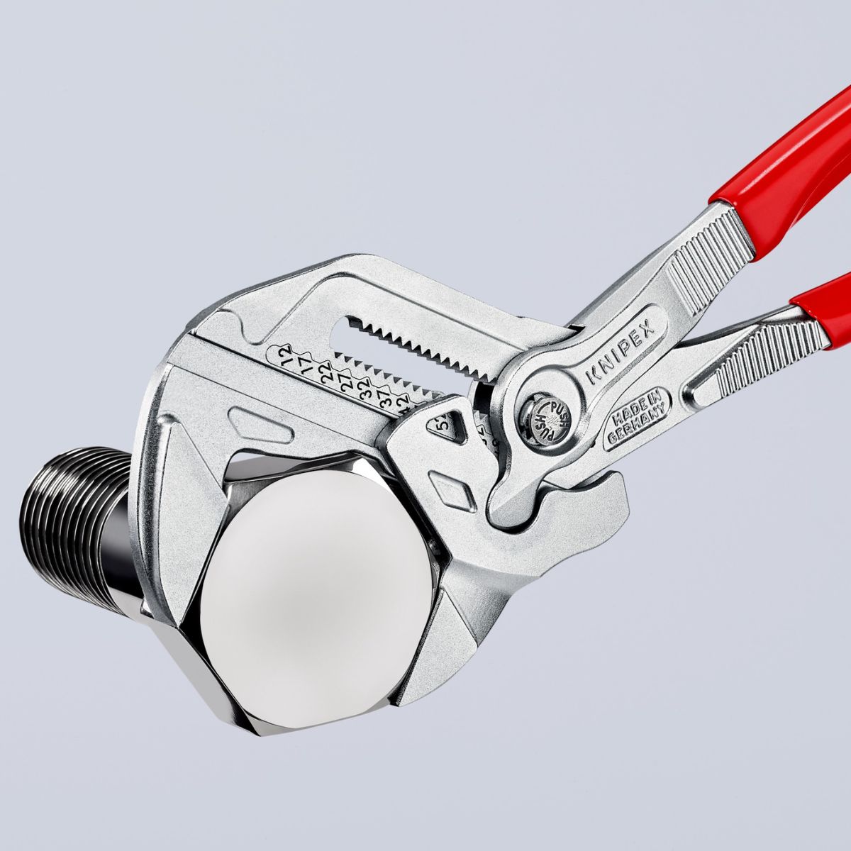 Mordazas paralelas lisas Knipex 86 03 250 para tuercas y racores
