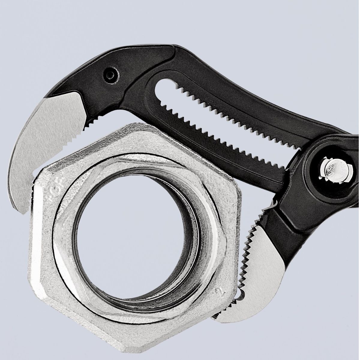 Mordazas Knipex 87 01 400 para tuberías de hasta Ø 90 mm
