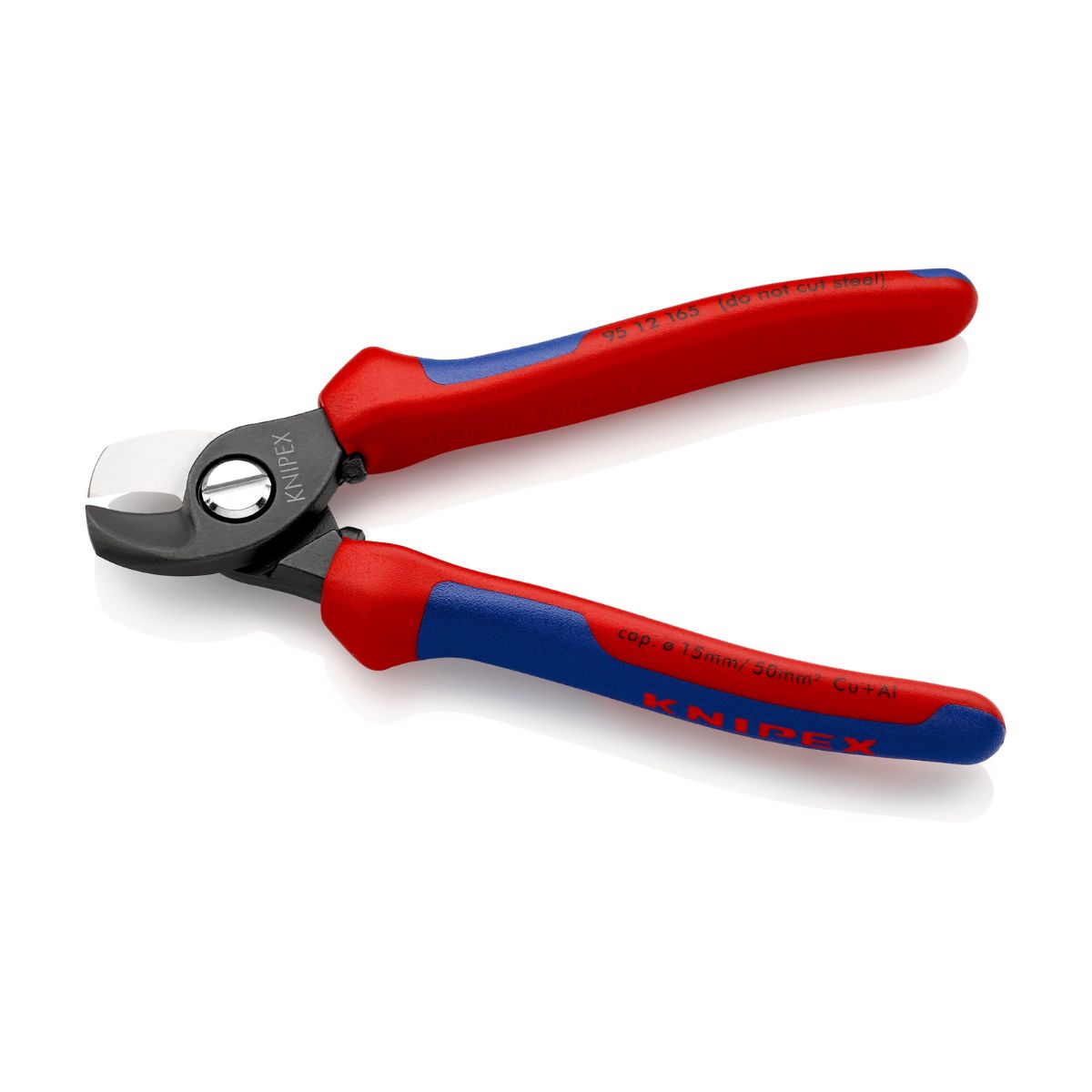 Cuchillas de precisión del cortacables Knipex 95 12 165 para cobre y aluminio