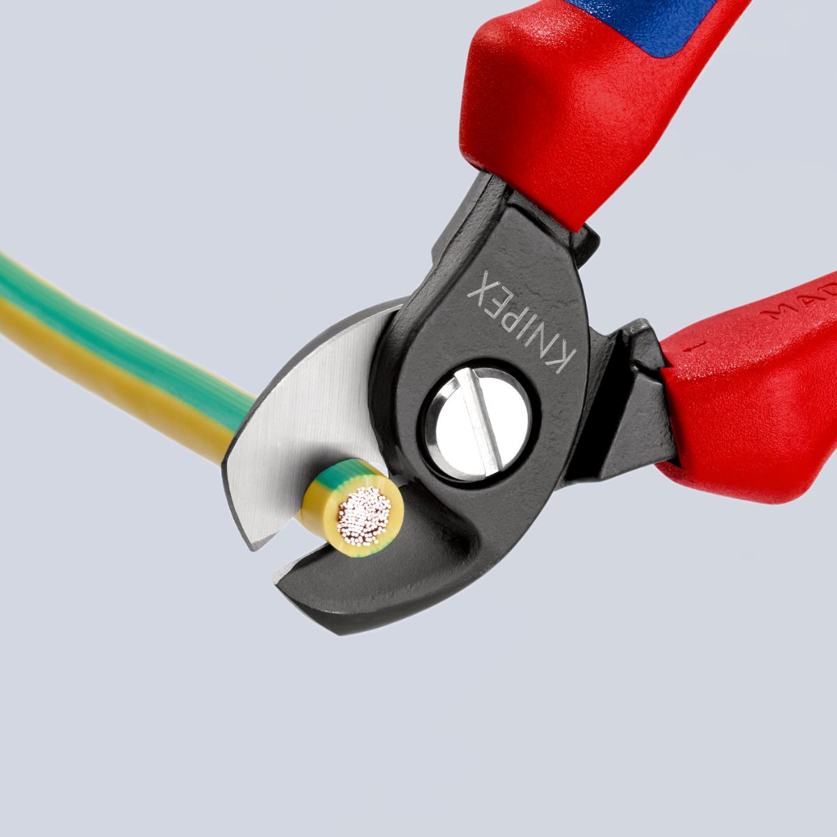 Knipex 95 12 165 cortacables para conductores de hasta Ø 15 mm y 50 mm²