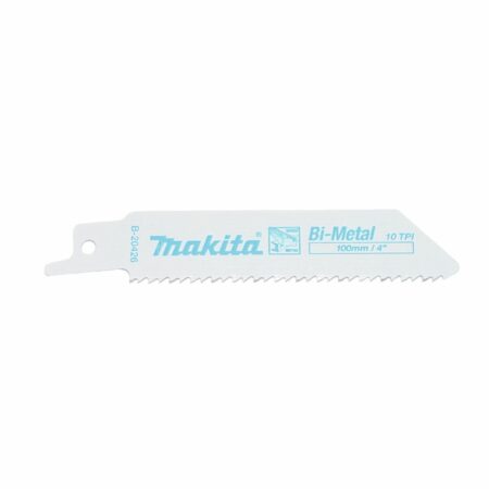 Makita B-20426 hojas de sierra sable BiM 100mm 10TPI para madera y metal, pack de 5 unidades
