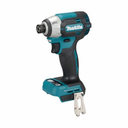 Makita DTD201Z atornillador de impacto LXT 18V sin escobillas con portapuntas hexagonal 1/4" y dial de cuatro velocidades, vista lateral derecha