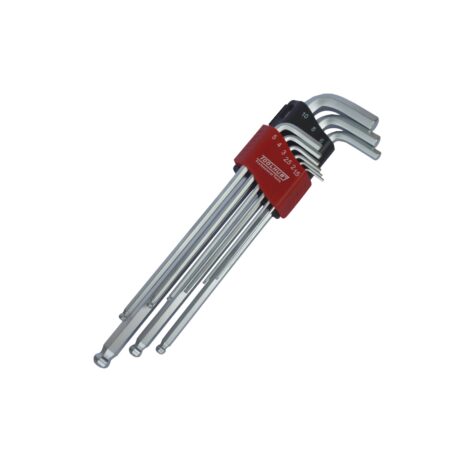Juego Toolhub 9811 llaves Allen bola magnéticas 9 piezas