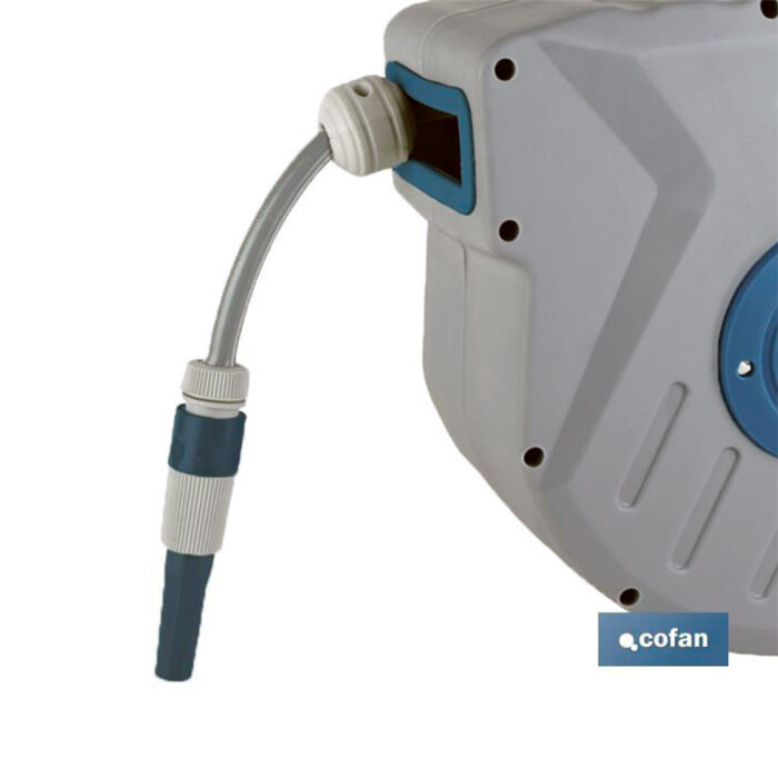 Enrollador automático de manguera para jardín – 20 m x 15 mm - Imagen 2