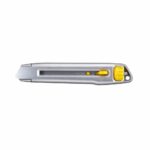 Cúter Stanley 0-10-018 Interlock de 18 mm con cuerpo metálico y diseño ergonómico