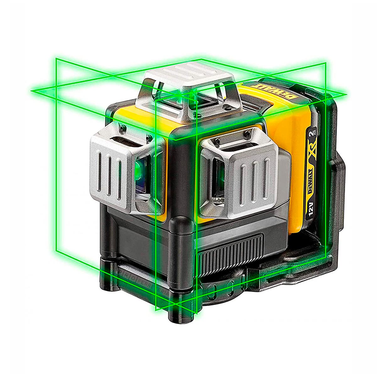 Nivel láser autonivelante Dewalt de 3 líneas DE 360º con batería - Luz verde