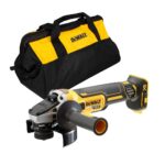 Amoladora angular a bateria 18V Dewalt Brushless con bolsa de tela