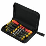 Juego de destornilladores Stanley STHT60035-9 de 10 piezas con estuche de tela con cremallera
