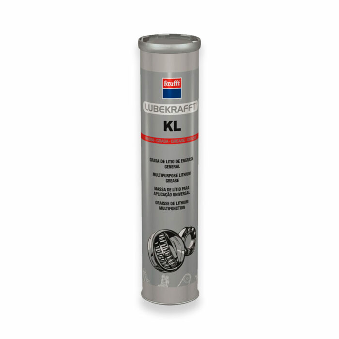 Krafft LUBEKRAFFT KL grasa de litio multiusos en cartucho de 400 g, lubricante industrial y automotriz resistente al agua y altas temperaturas.