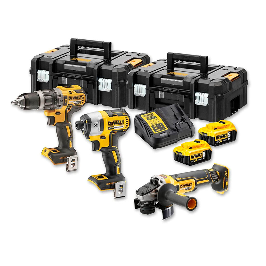 Dewalt Kit Herramientas 18V XR DCD796 DCF887 DCG405 2 X 5ah dewalt-kit-herramientas-18v-xr-dcd796-dcf887-dcg405-2-x-5ah