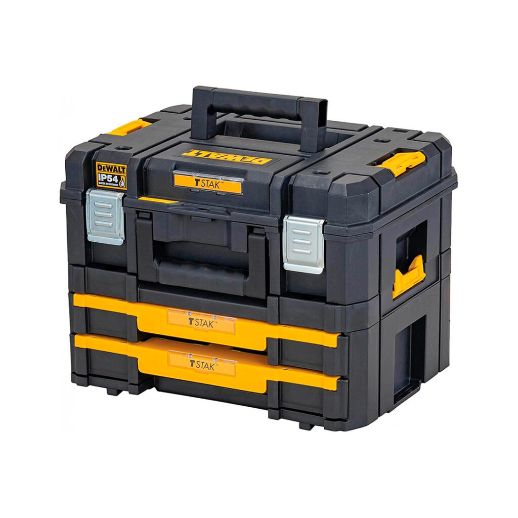 Dewalt Kit Combinado Tstak Maleta Multiusos Mas Cajonera Doble