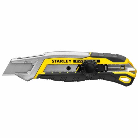Cúter Stanley FMHT10592-0 FATMAX de 18 mm con cuerpo ergonómico y acabado bicolor