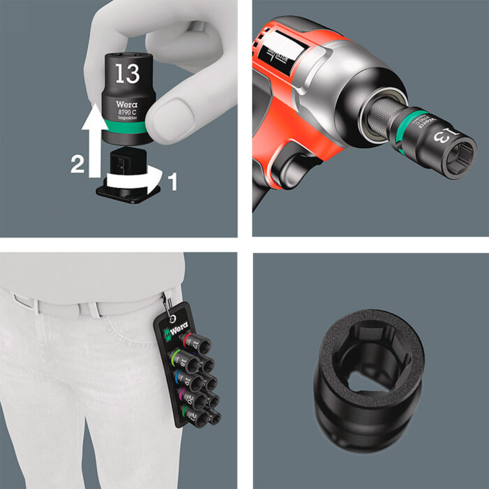 Juego de vasos de impacto Wera Belt C Impaktor 1 (Ref. 05004580001) - Imagen 2